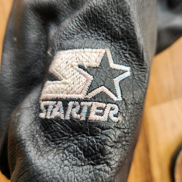 Los Angeles Kings NHL Vintage Leather Starter Jacket - Picture 10 of 16